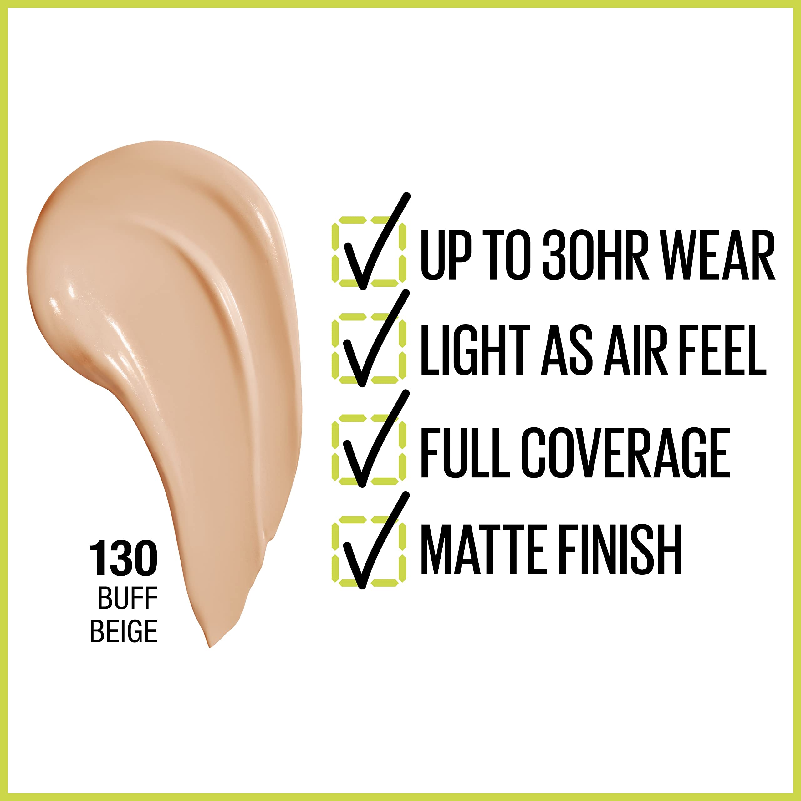 Maybelline Super Stay liquid foundation being dispensed for even color