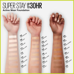 Maybelline Super Stay water and sweat resistance close-up demonstrates durable, matte wear.
