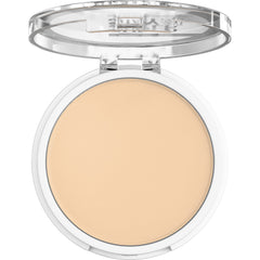 Maybelline Super Stay Hybrid Powder Foundation being applied for seamless blending