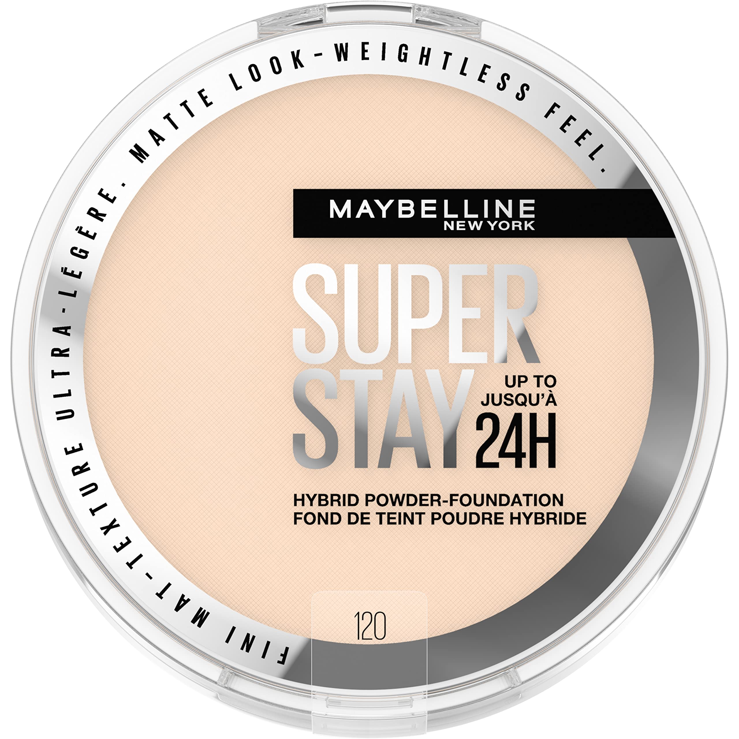 Maybelline Super Stay Hybrid Powder Foundation soft matte finish compact for all-day wear