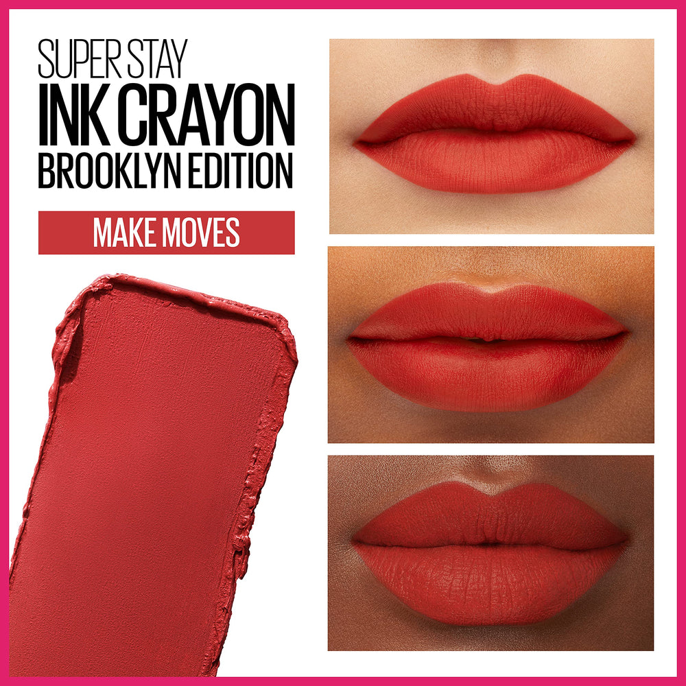 Maybelline Super Stay Ink Crayon built-in sharpener preserves tip precision throughout the day.