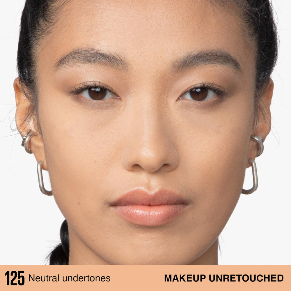 Maybelline Super Stay Lumi-Matte foundation texture closeup highlighting buildable coverage.
