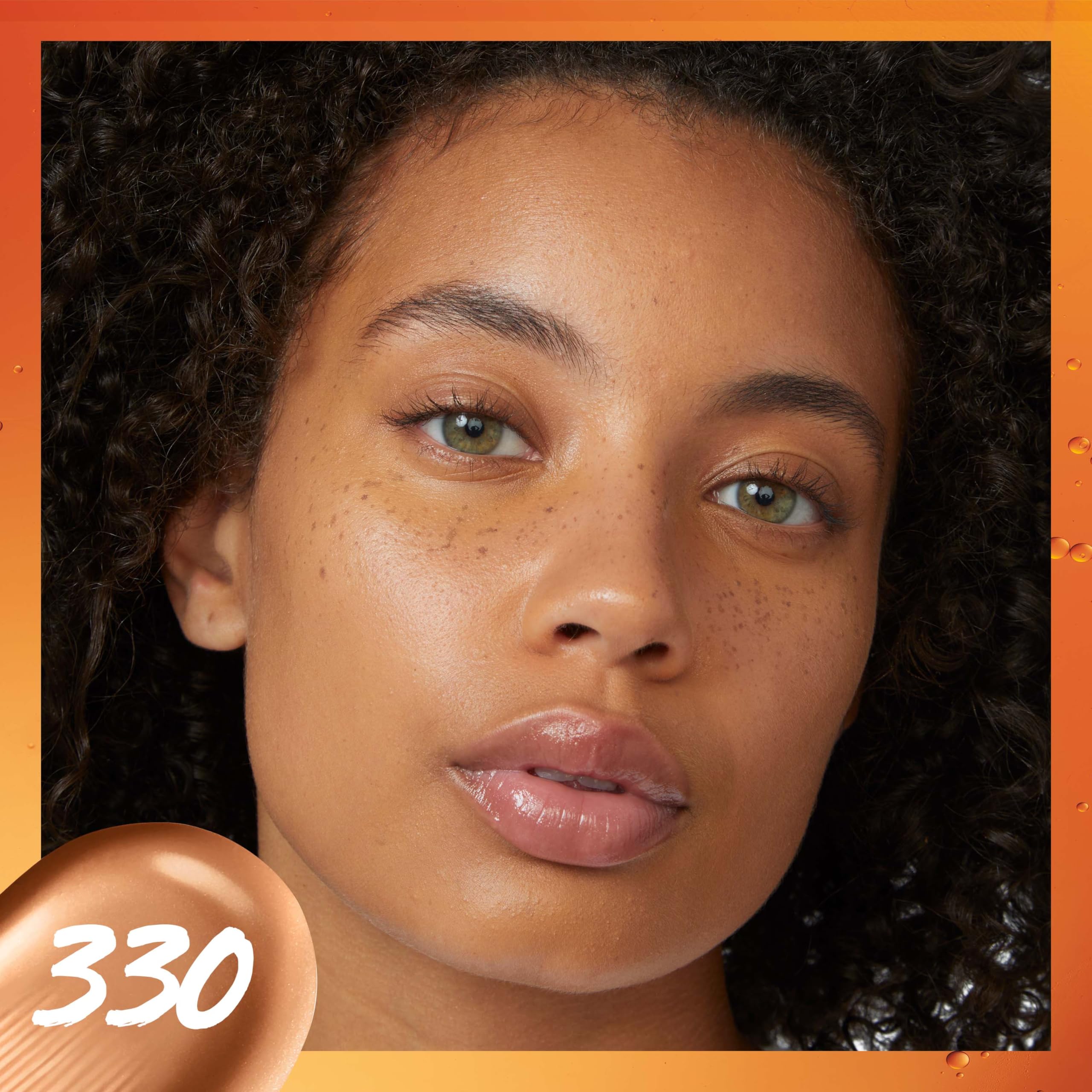 Maybelline Super Stay Skin Tint swatches on arm for natural radiance and even tone.