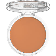 Maybelline Super Stay Hybrid Powder-Foundation transfer-resistant coverage for busy schedules.