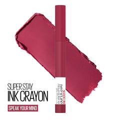 Maybelline SuperStay Ink Crayon Speak Your Mind application swipe on lips