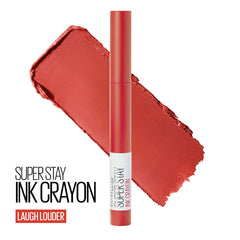 Maybelline SuperStay Ink Crayon Laugh Louder built-in sharpener keeps the tip razor-precise.