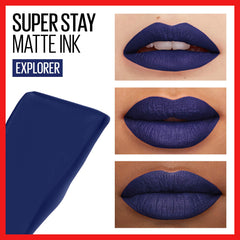 Maybelline SuperStay Matte Ink Explorer swatches show rich pigments