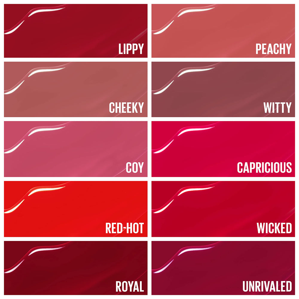 Maybelline Super Stay Vinyl Ink transfer-proof look focusing on smudge resistance
