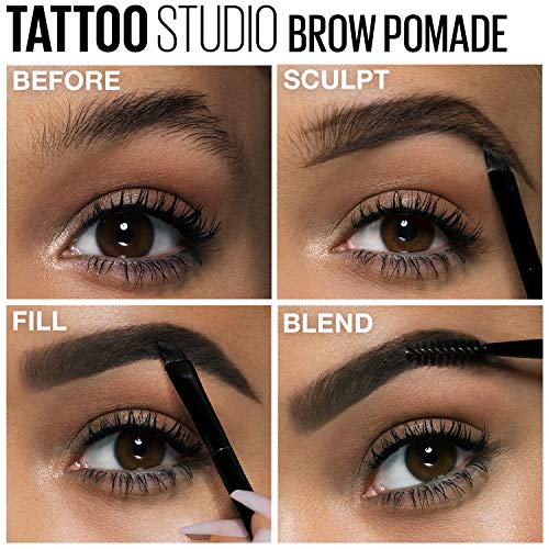 Full brow look after using TattooStudio pomade for sculpted shape.