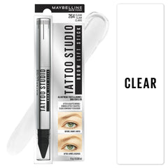 Maybelline TattooStudio Brow Lift Brush demonstrates effortless brow brushing and shaping.