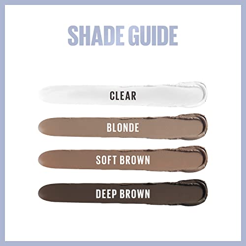 Maybelline TattooStudio Brow Lift Stick four shade options for brow variety.