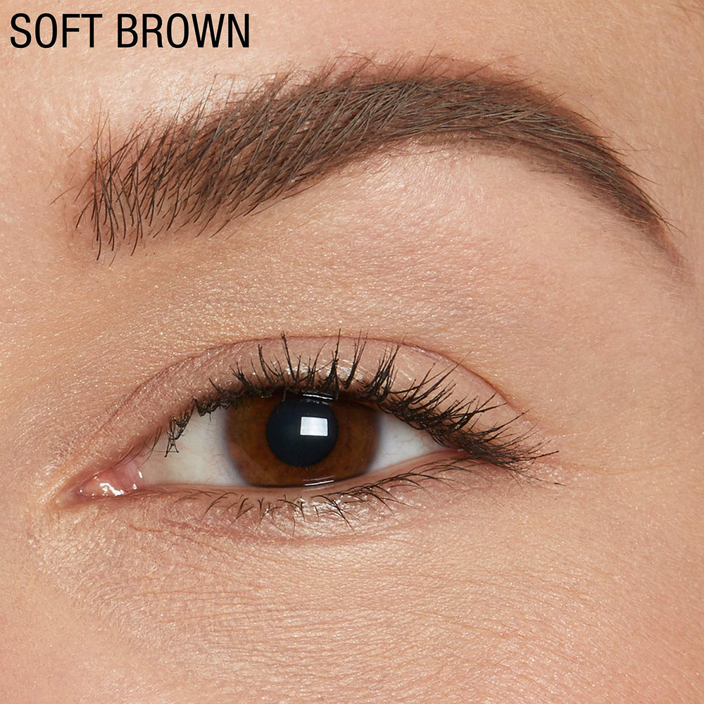 Maybelline TattooStudio Waterproof Brow Pomade swatch on skin.