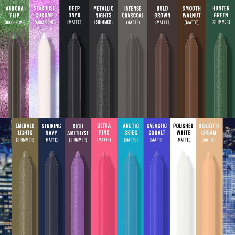 Maybelline Tattoo Studio Eyeliner 36 Hour Wear swatch highlights long-lasting performance.