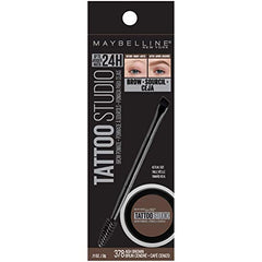 Maybelline TattooStudio Brow Pomade ash brown dual-ended applicator enables precise outlining