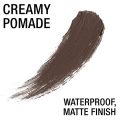 Maybelline TattooStudio Brow Pomade dual-ended applicator enables precise shading
