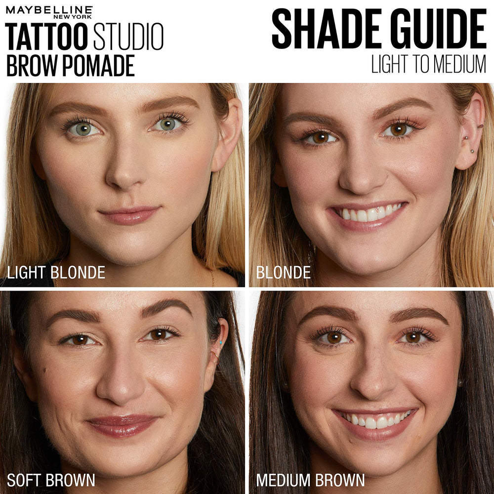 Maybelline TattooStudio Brow Pomade delivers natural-looking finish