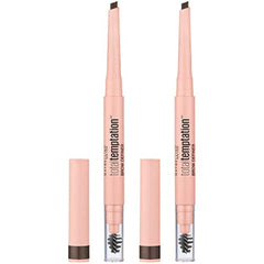 Maybelline Total Temptation eyebrow pencil with teardrop tip for precise brow definition.