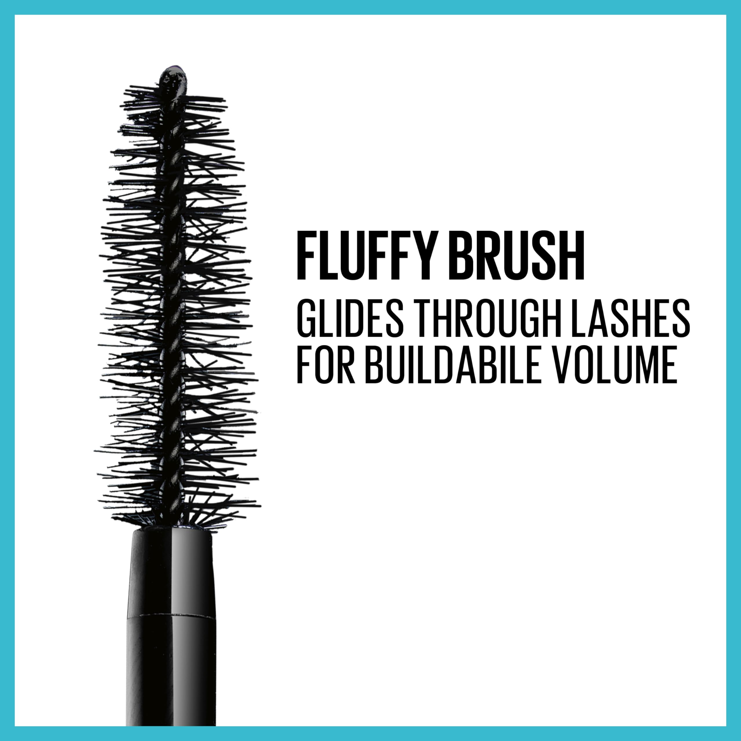 Maybelline Total Temptation mascara bottle Very Black showing bold long-wear definition