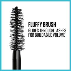 Maybelline Total Temptation mascara bottle Very Black showing bold long-wear definition