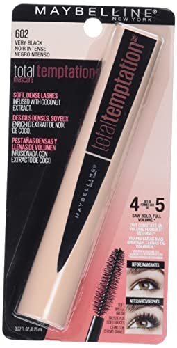 Maybelline Total Temptation Mascara brush closeup showing fluffy lash definition.