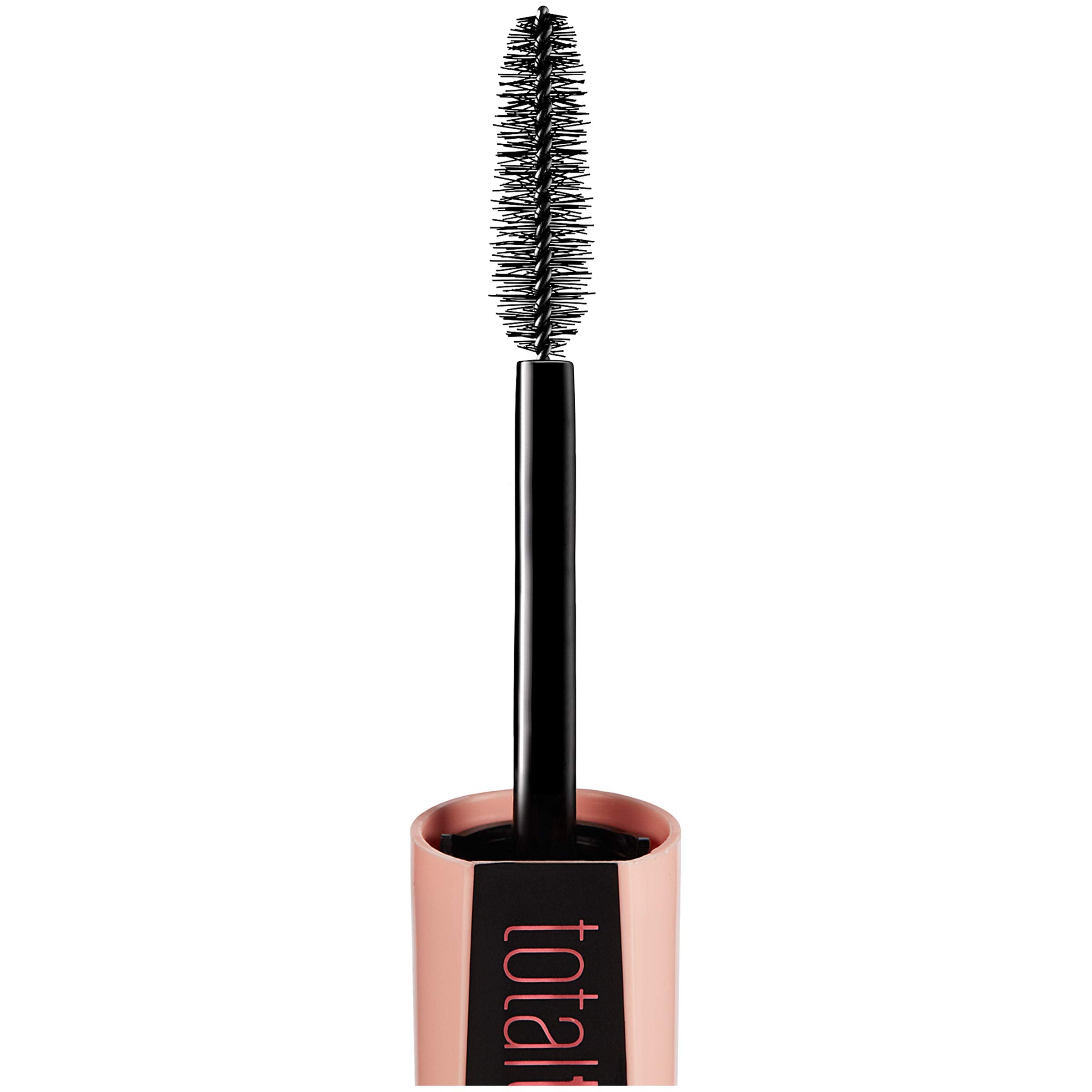 Maybelline Total Temptation Mascara separated fluffy lashes for a natural look.