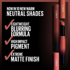 Close-up of Ultimatte texture highlights blur-friendly, non-drying matte finish.