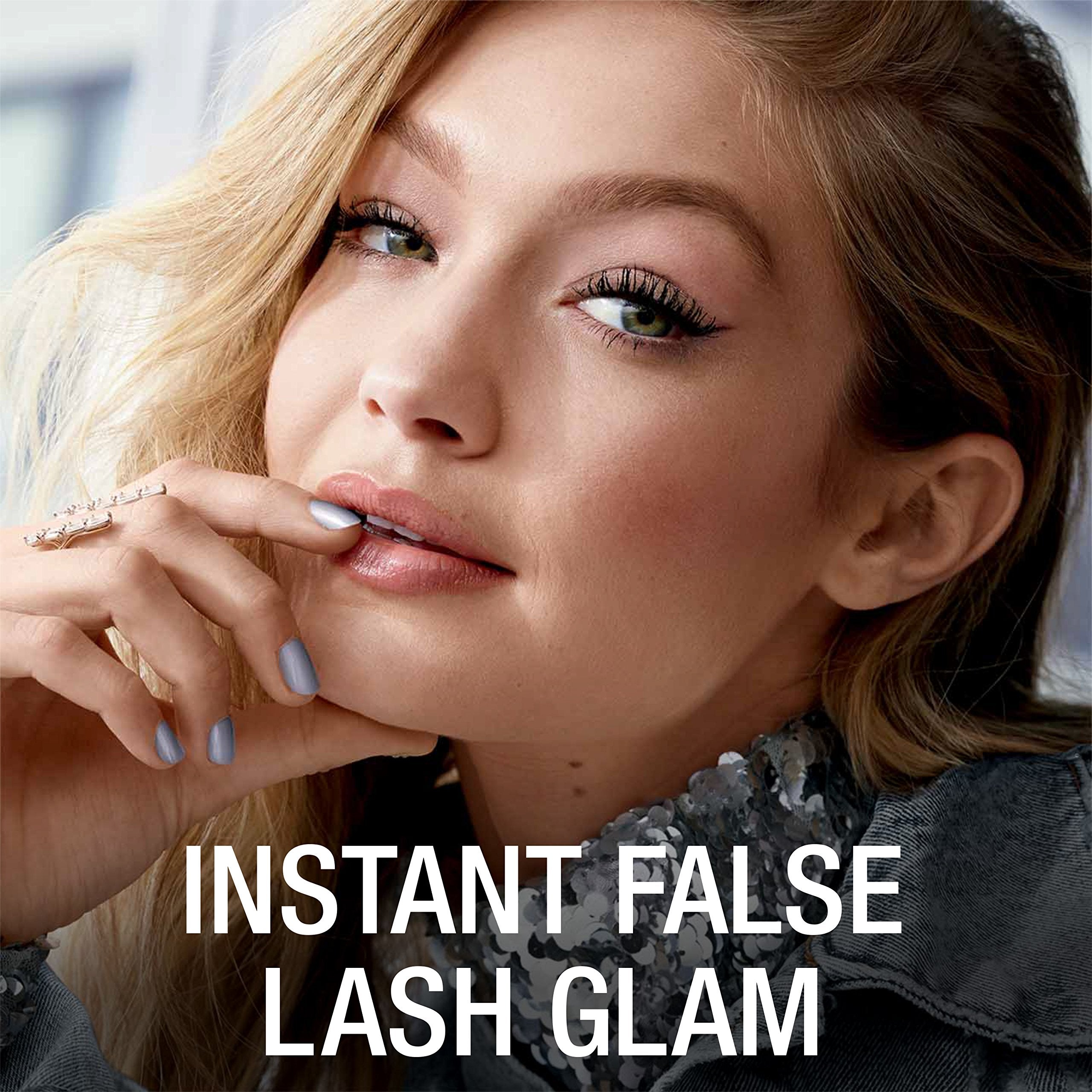 Maybelline Volum' Express Falsies before-after demonstrates volume gain.