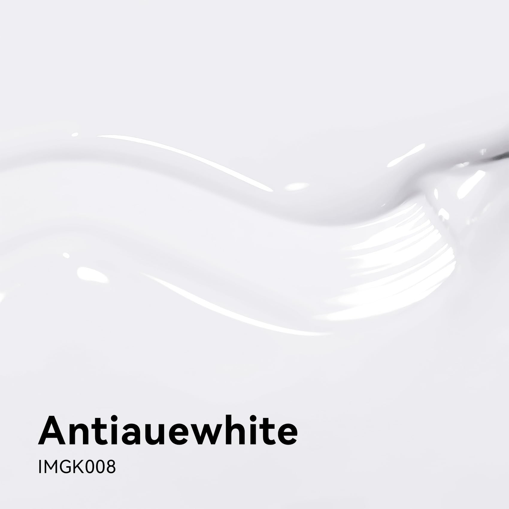MAYCHAO Antiquewhite gel nail polish open-cap image highlights easy application and quick curing.