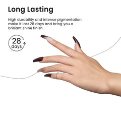 MAYCHAO base and top coat ensure durable gel manicure.