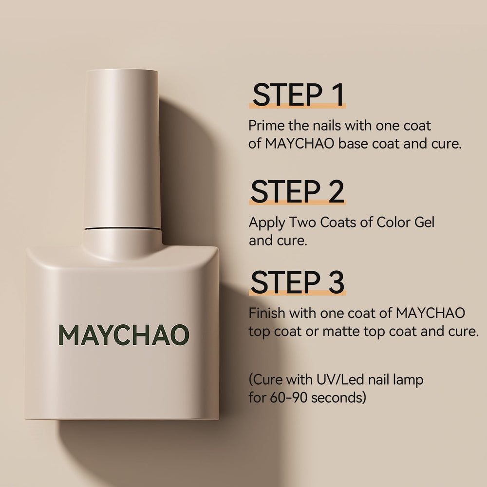 At home manicure with Maychao nail art starter kit and prep supplies