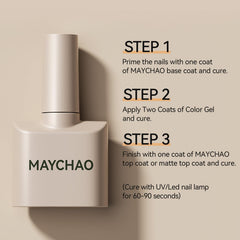 At home manicure with Maychao nail art starter kit and prep supplies