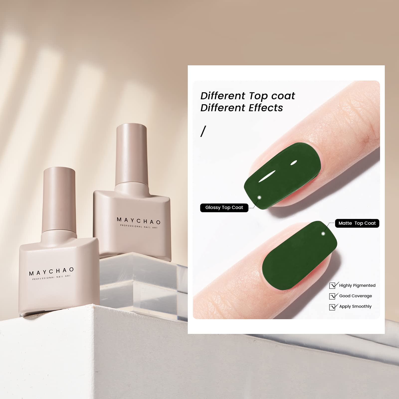 MAYCHAO nail prep and cleansing emphasizes proper base for long wear