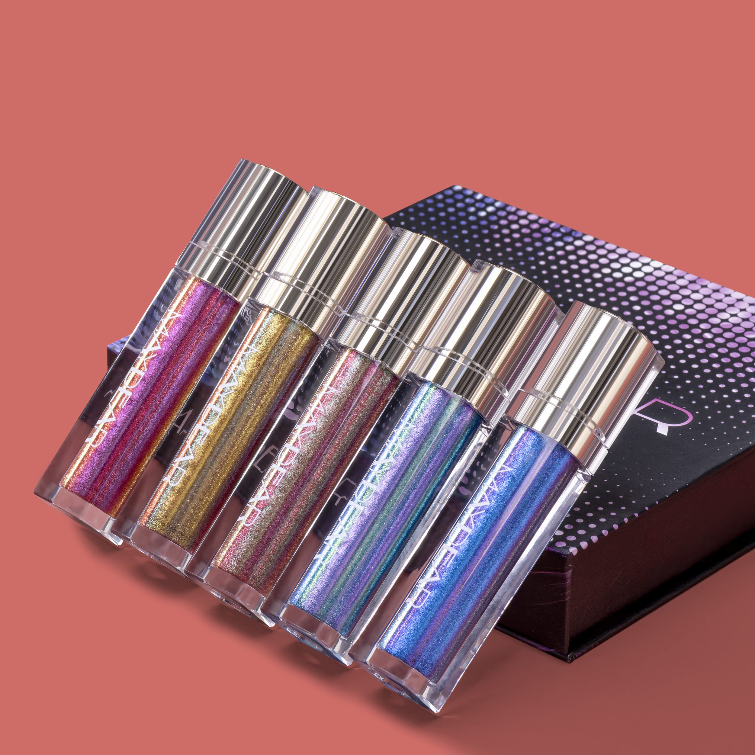 Chameleon lipstick at party scene shows bold color for standout makeup