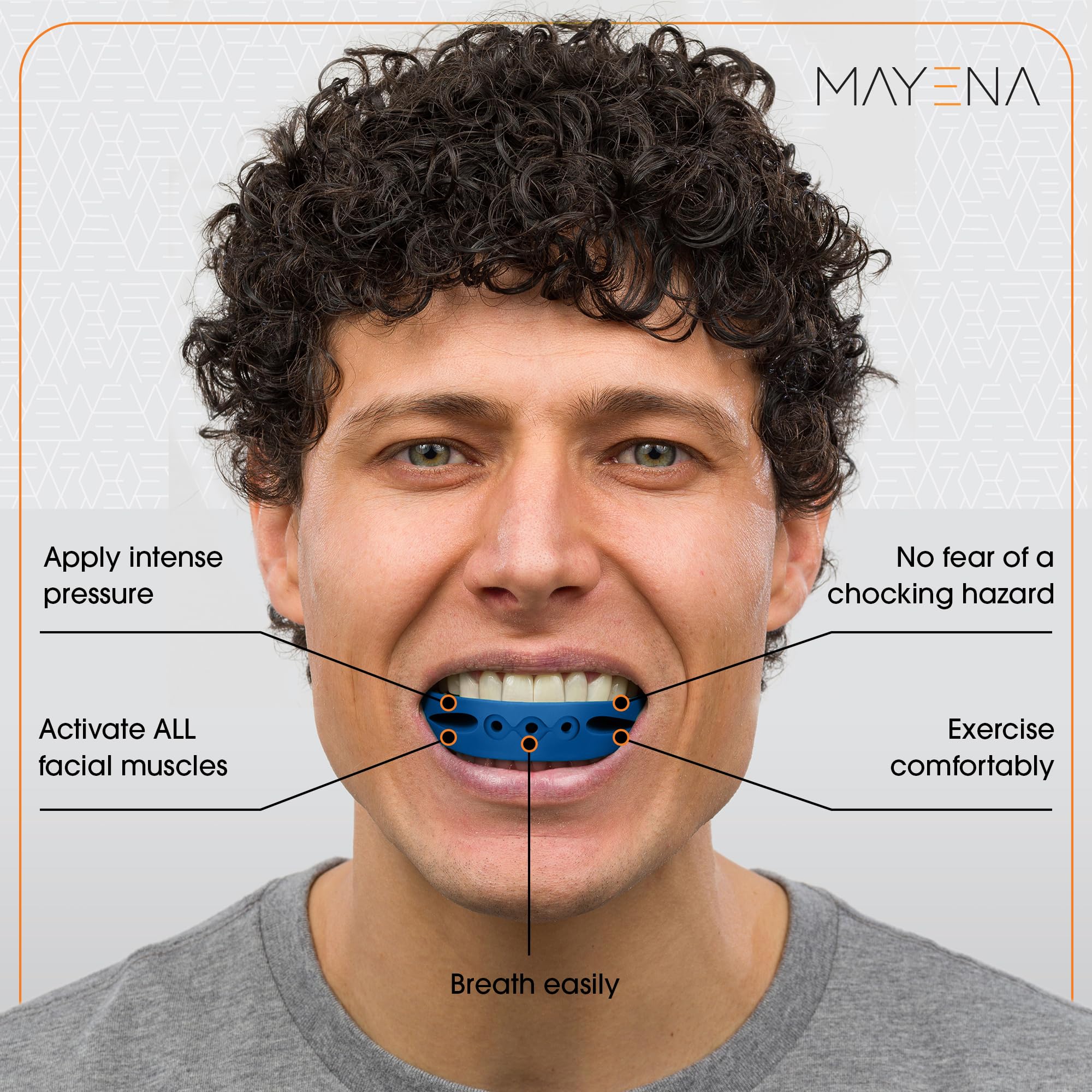 Mayena durable shell silicone construction cushions teeth and resists wear