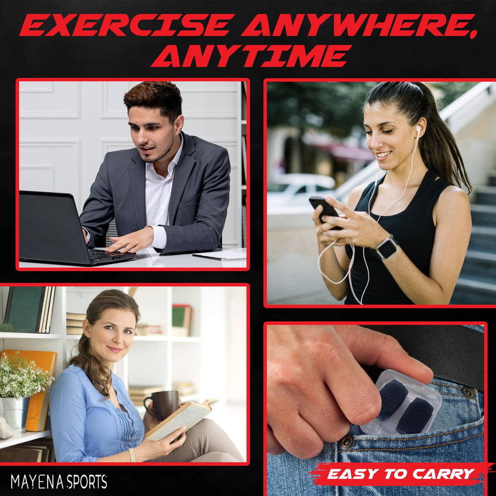 Mayena Jaw Exerciser compact-case view highlights travel-ready carry options.