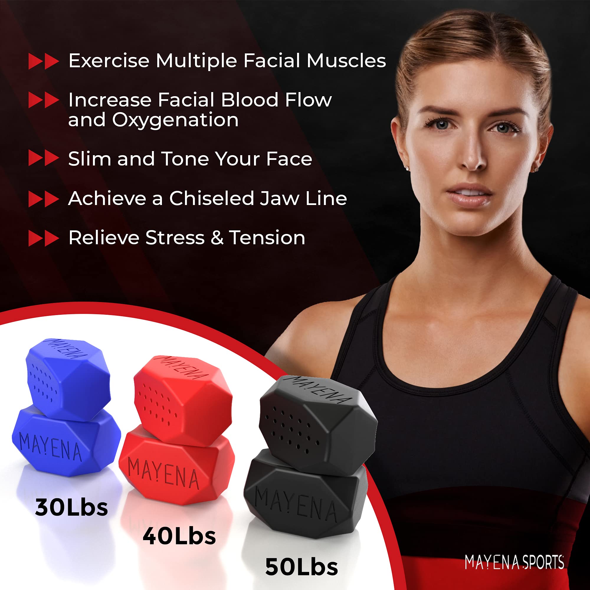 Mayena Jaw Exerciser compact in-mouth use for discreet workouts anywhere.