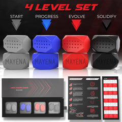 Mayena Jaw Exerciser at 30lbs bite resistance in action for beginner training.