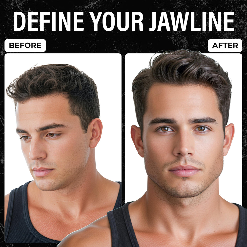 Mayena Sports jawline-toning results example illustrates potential improvements with regular use