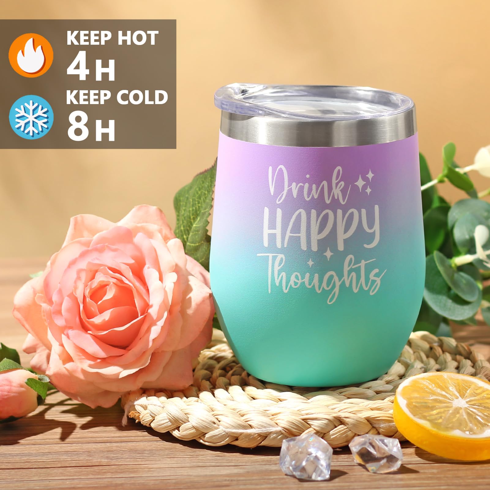 MAYICIVO Lavender-Scented Candle—natural wax, smokeless burn for calming ambience.