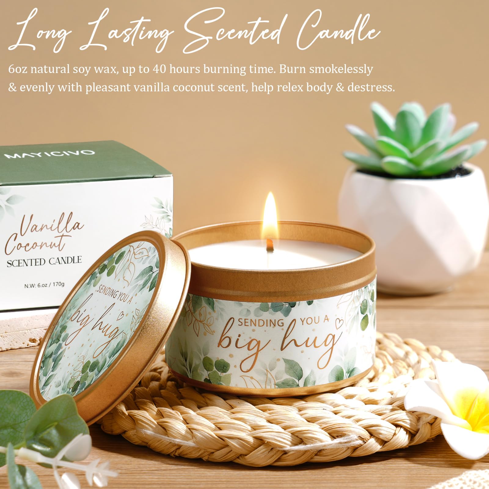 MAYICIVO shower steamers – uplifting fragrance for a refreshing shower escape.