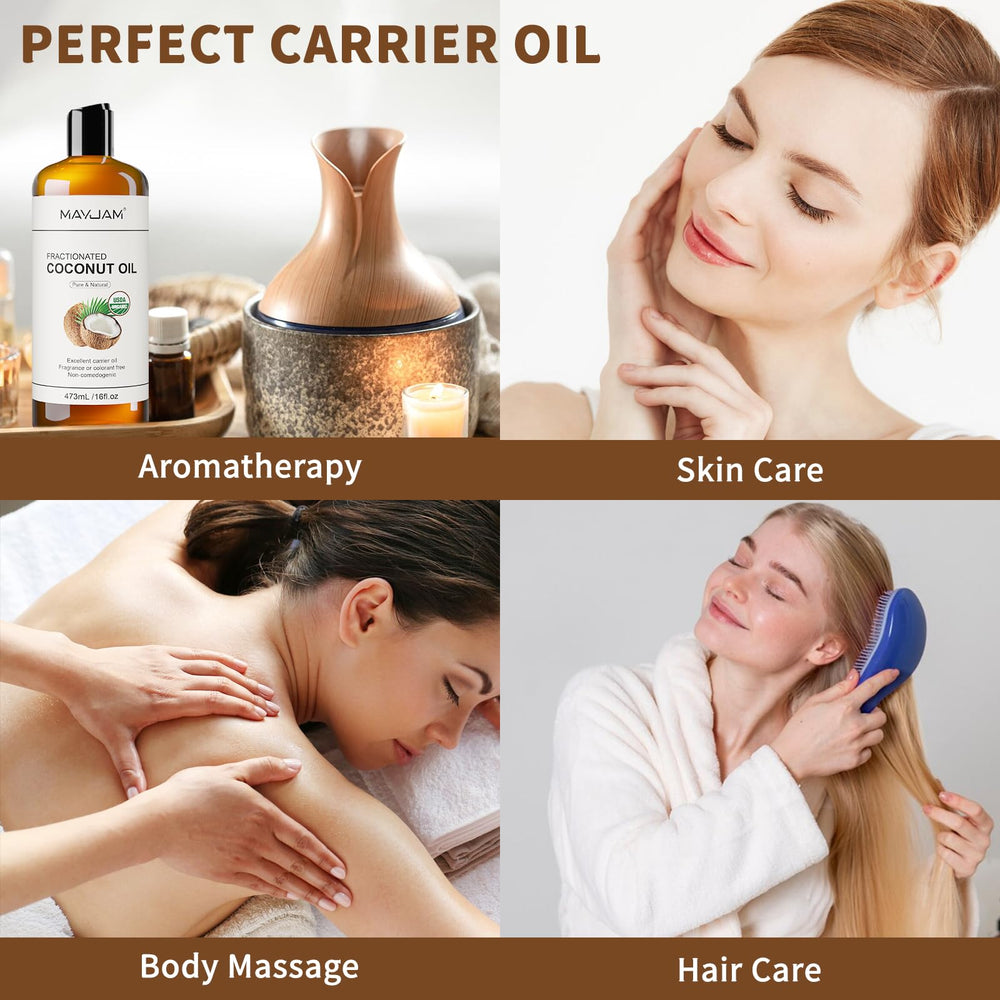 MAYJAM coconut oil massage oil for relaxing body therapy