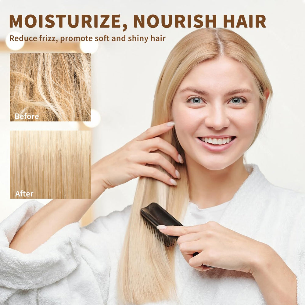 MAYJAM coconut oil on hair used as leave-in conditioner