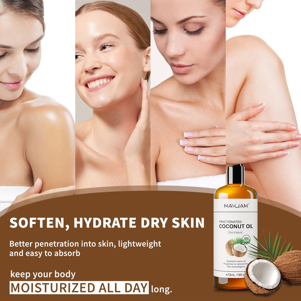 MAYJAM coconut oil blends with essential oils for easy mixing