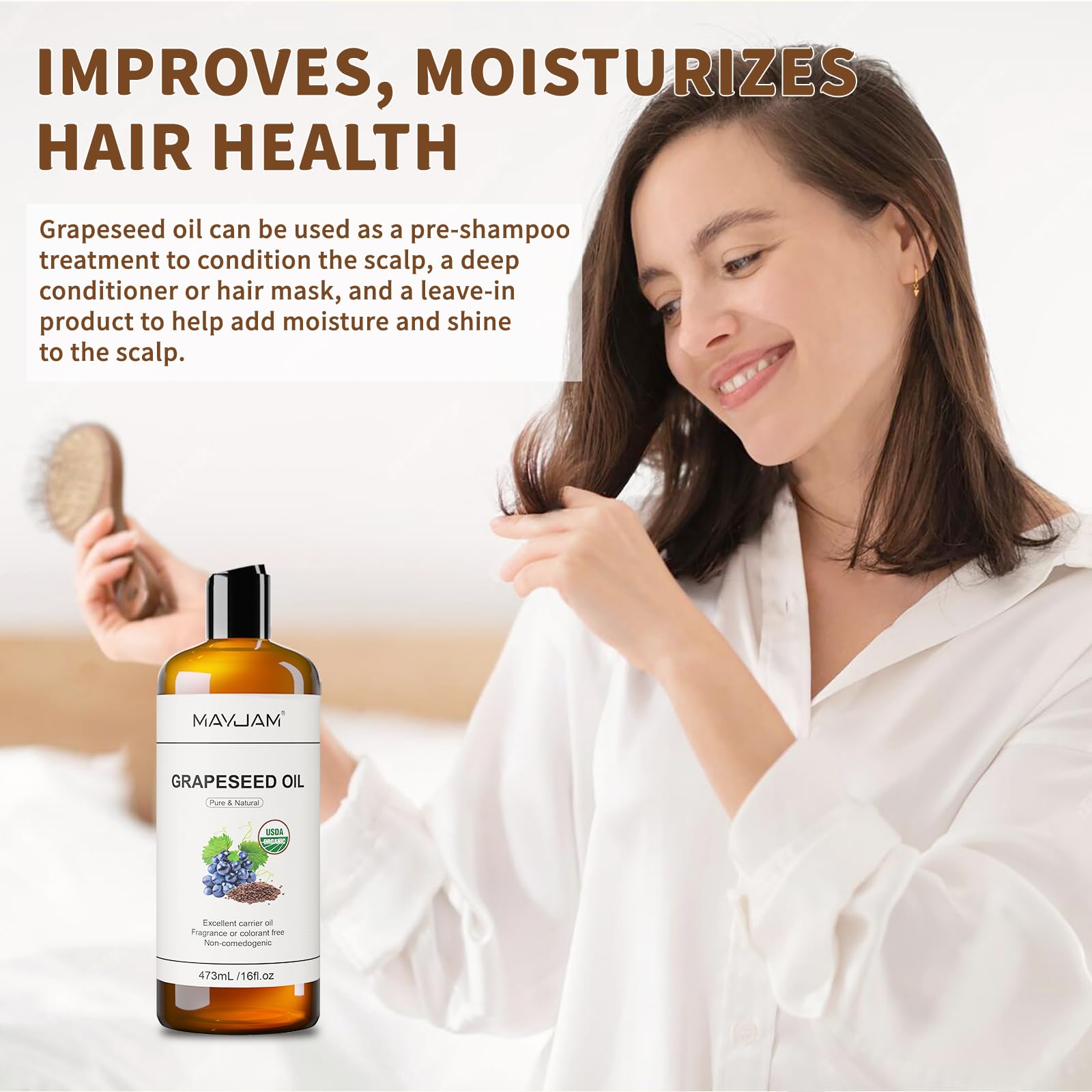 MAYJAM grapeseed oil skin application paves smooth, balanced complexion