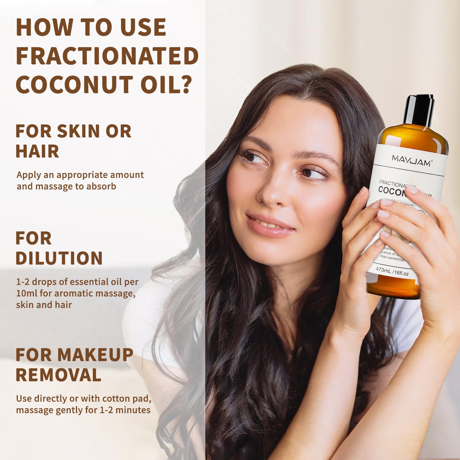 MAYJAM coconut oil makeup remover for gentle cleansing