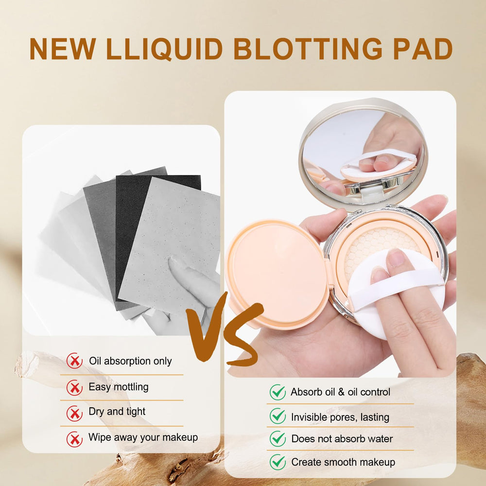 MAYKOO cushion with built-in mirror for quick touch-ups