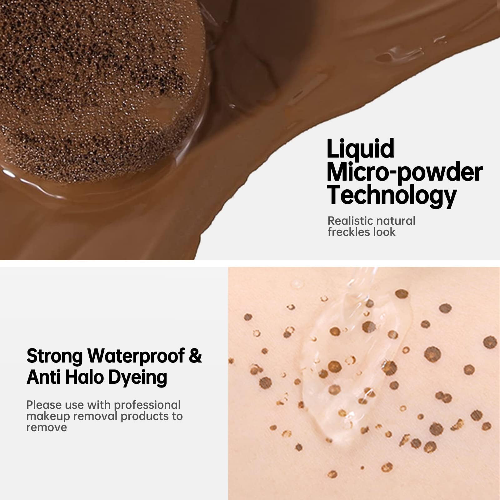 MAYKOO Freckle Cushion long-wear film forms in 6 seconds on skin