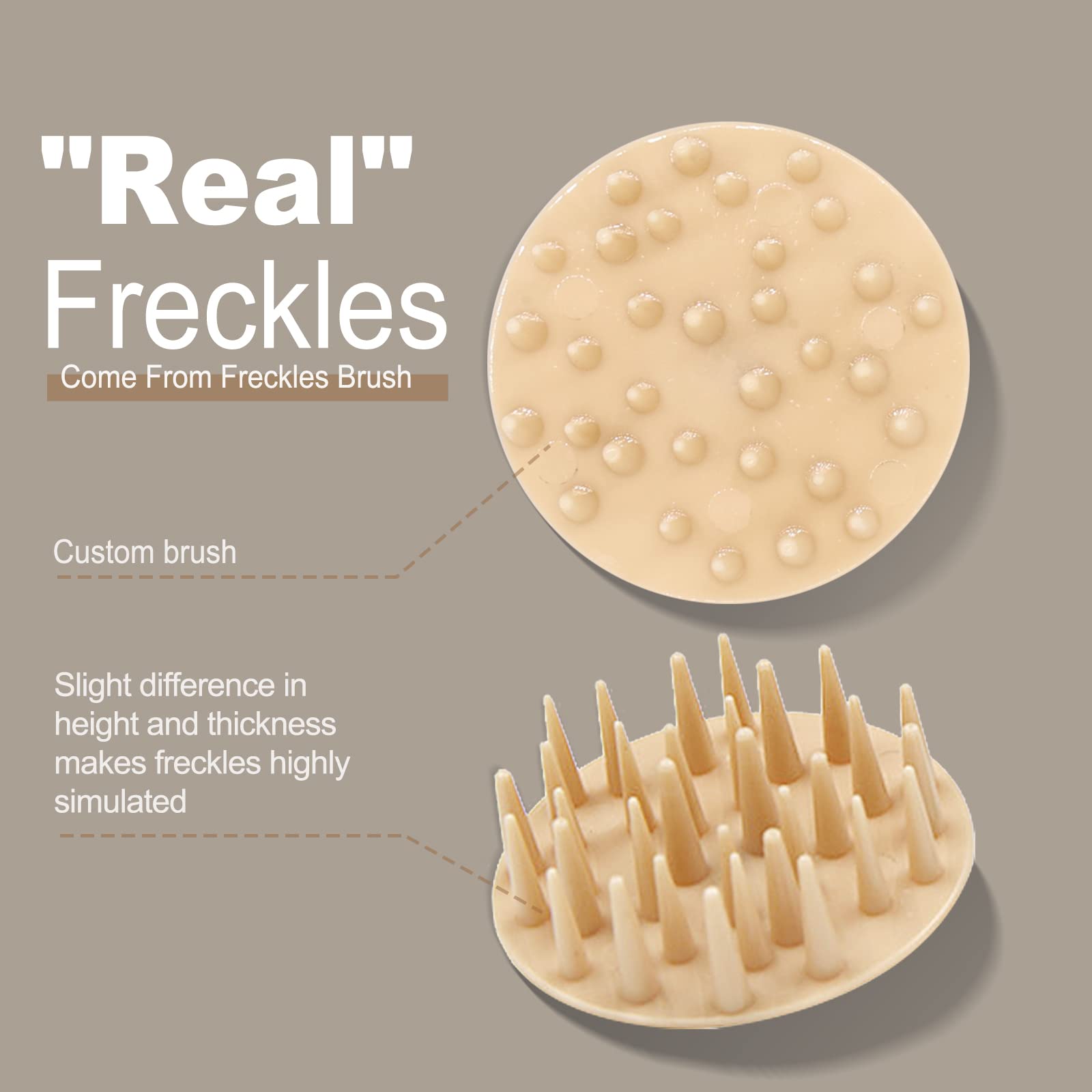 MAYKOO Freckle Cushion sun-kissed look swatch on skin for natural warmth