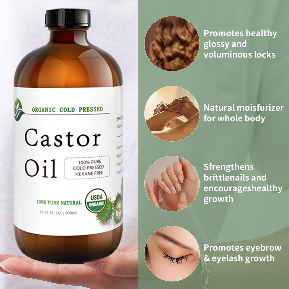 MAYLINK Castor Oil skin application offers deep moisturization and nourishing feel