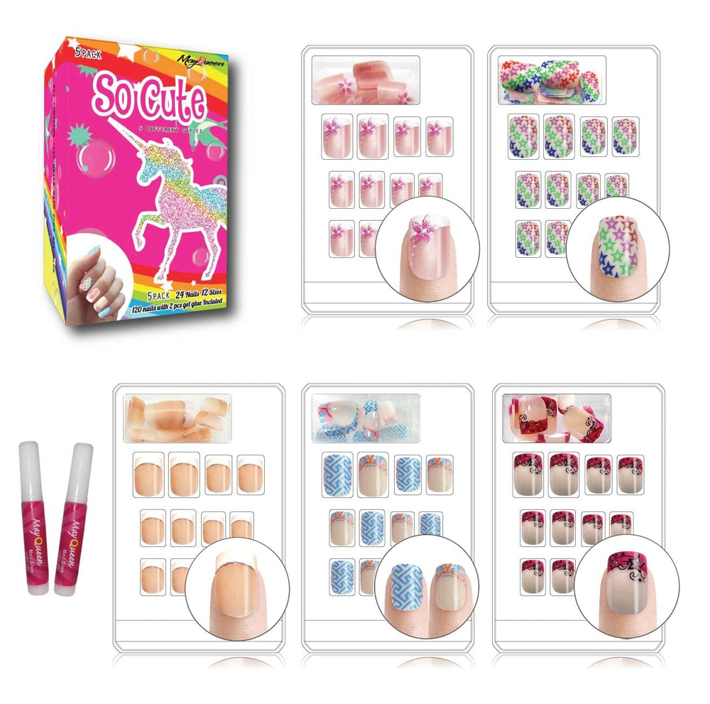 May Queen contenido total: 120 uñas, listas para usar desde la caja